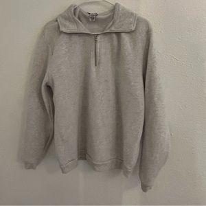cute grey quarter zip!